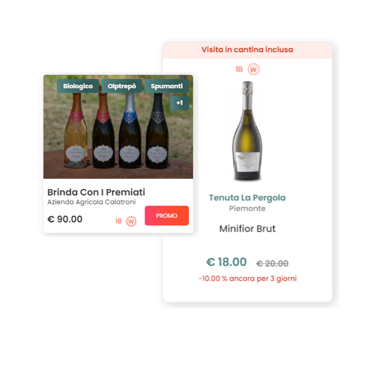 Immagine winebox e vini in vendita